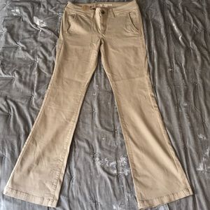 American Eagle kick boot cut khaki pants